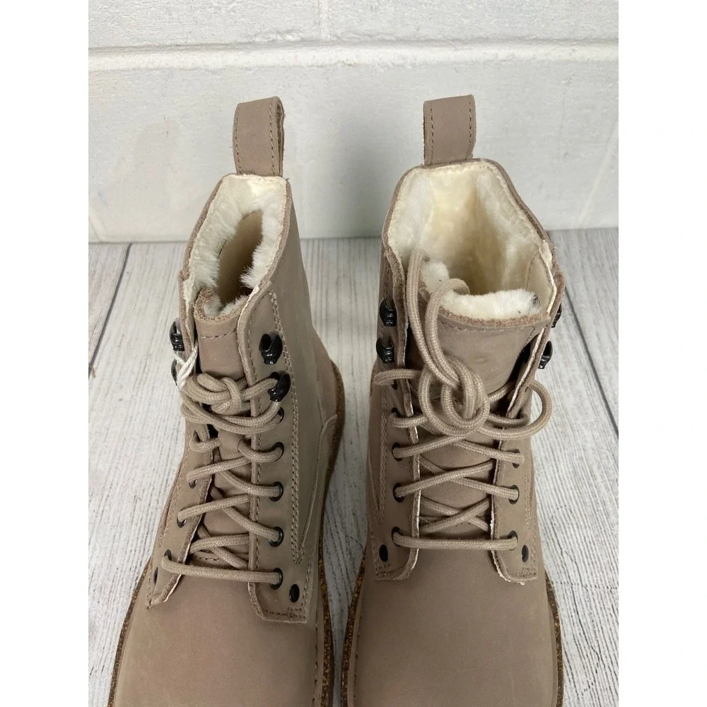 Birkenstock Bryson Shearling Boots Beige Taupe‎ US L6 M4 EU37 Narrow Fit
